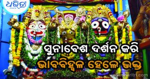 ସୁନାବେଶରେ ଝଲସିଲେ ମହାପ୍ରଭୁ, ଭାବବିହ୍ବଳ ହେଲେ ଭକ୍ତ