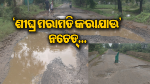 ରାସ୍ତାରେ ଶହ ଶହ ଖାଲ ଢିପ ଯୋଗୁ ଯାତାୟାତରେ ସମସ୍ୟା, ଚେତାବନୀ ଦେଲେ ସହରବାସୀ, ମରାମତି ନ ହେଲେ ଆଗାମୀ ଦିନରେ…