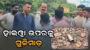 ପଥର ଚିପ୍ସ ବୋଝେଇ ହାଇୱା ଉପରକୁ ଗୁଳିମାଡ଼: ଜୀବନ ରକ୍ଷା ଭୟରେ ଡ୍ରାଇଭର୍‌…