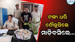 ମଦ ଦୋକାନରୁ ୧୦ ଲକ୍ଷ ଟଙ୍କା ଚୋରି: ଟଙ୍କା ଧରି ଦୌଡୁଥିବା ବେଳେ