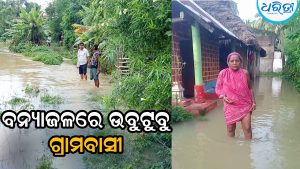 ଗାଁରେ ପଶିଲା ବନ୍ୟାଜଳ, ତହସିଲଦାର-ବିଡିଓ ପହଞ୍ଚି ଲୋକଙ୍କୁ…