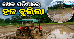 ଖେଳ ପଡ଼ିଆରେ ଟ୍ରାକ୍ଟର ଚଳାଇ ଧାନ ତଳି ପକାଇଲେ, ଗ୍ରାମବାସୀଙ୍କ ମଧ୍ୟରେ ଅସନ୍ତୋଷ-ଉତ୍ତେଜନା