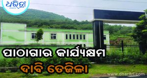 ଘାସ, ଲତାରେ ଲୁଚିଗଲାଣି ୨ ମହଲା ପାଠାଗାର