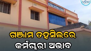 ଗଞ୍ଜାମ ତହସିଲରେ କର୍ମଚାରୀ ଅଭାବ : ଏକାଥରକେ ୬ କର୍ମଚାରୀଙ୍କ ବଦଳି, କାର୍ଯ୍ୟ ବାଧାପ୍ରାପ୍ତ