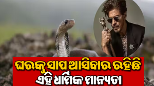 ଶ୍ରାବଣରେ ଶାହରୁଖ ଖାନ୍‌ଙ୍କ ଘରୁ ବାହାରିଲା ସାପ ଯୋଡ଼ି: ଜାଣନ୍ତୁ ଘରେ ସାପ ଆସିବା କେଉଁ ସଙ୍କେତ ଦିଏ…