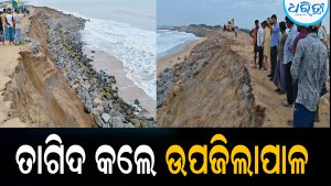 ଆର୍ଯ୍ୟପଲ୍ଲୀ ସମୁଦ୍ର କୂଳ ଲଙ୍ଘନ ଘଟଣା: ମନ୍ଥର ଗତିରେ ଚାଲିଛି କାର୍ଯ୍ୟ, ତାଗିଦ କଲେ ଉପଜିଲାପାଳ