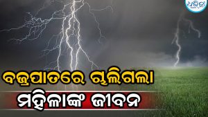 ଧାନ ତଳି ଉପାଡୁଥିବାବେଳେ ହେଲା ବଜ୍ରପାତ, ବିଲରେ ଟଳିପଡ଼ିଲେ ମହିଳା, ଆଉ ଜଣେ ଅଚେତ