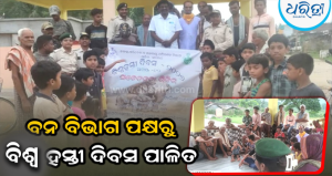 ପୋଡ଼ାମାରି ବନ ବିଭାଗ ପକ୍ଷରୁ ବିଶ୍ଵ ହସ୍ତୀ ଦିବସ ପାଳିତ: ହାତୀ ସୁରକ୍ଷା ପାଇଁ ସଚେତନତା ସଭା