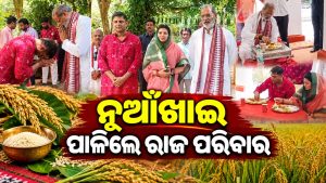 ଶୈଳଶ୍ରୀ ପ୍ୟାଲେସ୍‌ରେ ନୂଆଁଖାଇ ପାଳିଲେ ରାଜ ପରିବାର
