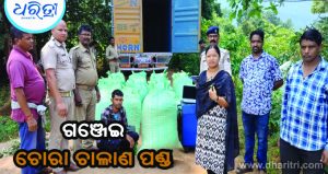ଚାଲାଣ ବେଳେ ଧରାପଡ଼ିଲା ୧୧୪୦ କେଜି ଗଞ୍ଜେଇ