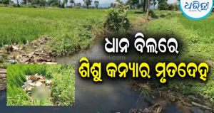 ହୃଦୟବିଦାରକ! ଜନ୍ମ ଦେଇ କେନାଲରେ ଫିଙ୍ଗିଦେଲେ, ଧାନ ବିଲରୁ ଶିଶୁ କନ୍ୟାର ମୃତଦେହ ଉଦ୍ଧାର