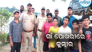 ଦକ୍ଷିଣପୁର ଗାଁ ପୋଖରୀରେ ୪ କୁମ୍ଭୀର: ଲୋକେ ଆତଙ୍କିତ